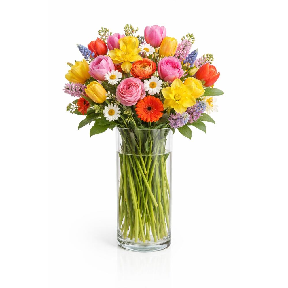 Clear Glass Cylinder Vase Centerpiece Flower Candle Holder 4" w x 12" tall, New